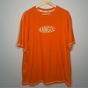 Men’s orange Kangol graphic logo tee‎ t shirt